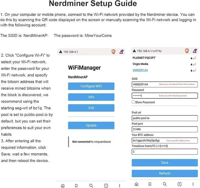 Alt view image 7 of 7 - Bitcoins Miner 74KH/s 1.9Inches T-Display S3 Bitcoins Solo Lottery Miner Win 6.25 BTC with Low Power Consumption Mini Lottery Devices