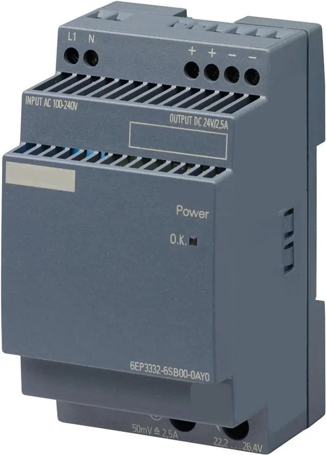 Main image of Power Supply 1-Phase DC 24 V/2.5A 6EP3332-6SB00-0AY0
