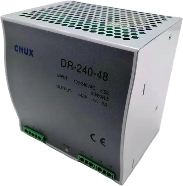 Alt view image 3 of 6 - 240W 48V Switching Power Supply 5A Din Rail Type DC AC DR240W Single Output Switch LED Driver SPMS