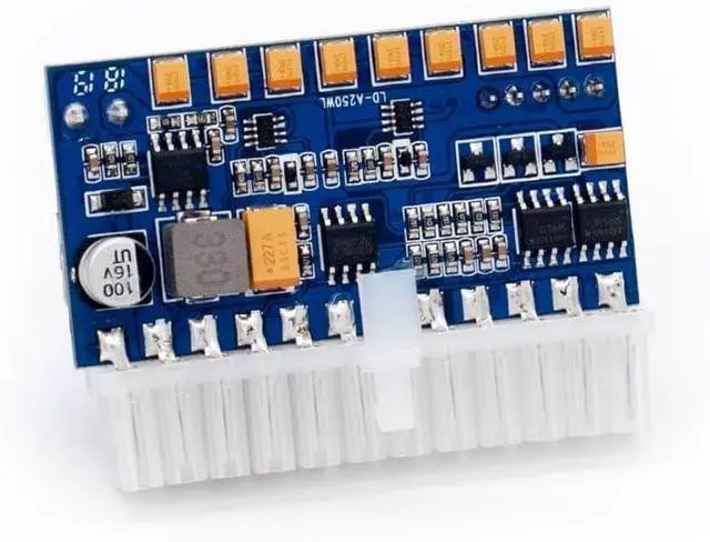 Alt view image 2 of 6 - 24pin DC ATX PSU 12V DC Input 250W Output Switch PC DC-DC ATX PSU Mini ITX PC Power Supply for Computer DIY