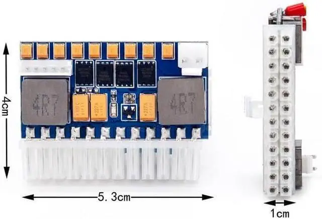 Alt view image 4 of 6 - 24pin DC ATX PSU 12V DC Input 250W Output Switch PC DC-DC ATX PSU Mini ITX PC Power Supply for Computer DIY