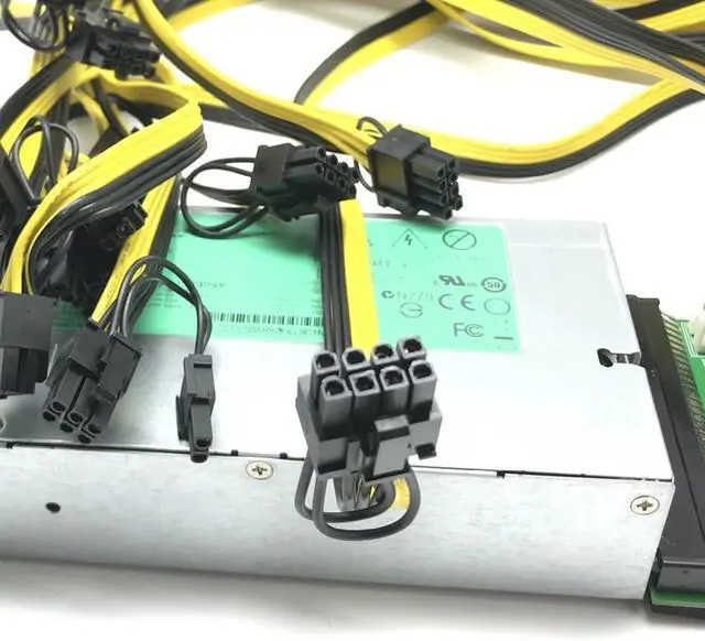 Alt view image 3 of 6 - Omons DPS-1200SB A 1200W 6Pin Switching Mining Power Supply Power Switch Graphics Card Power Board 64 Pin to 12 6Pin to 8Pin A