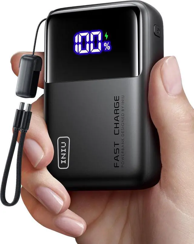 Main image of INIU Power Bank, 100W 25000mAh PD Fast Charging Laptop Portable Charger, Ultra Compact Ultimate USB C Battery Bank with 3-Output for MacBook iPhone 16 15 14 Samsung S23 S22 Google iPad Tablet