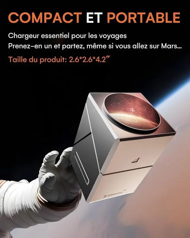 Alt view image 6 of 7 - 3 in 1 Charging Station for Apple, iPhone Mag-Safe Charger, Qi2 Certified, Rotating Wireless Charger Stand 15,14,13,12 Series, Apple Watch, AirPods (USB-C Included) by DT
