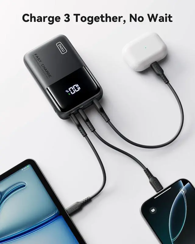 Alt view image 6 of 7 - INIU Power Bank, 25000mAh 100W High Capacity Laptop & Phone Portable Charger, Fast Charging Flight Cruise Ship Family Essentials Traveling Powerbank for College Students Teen Boys Girls, Yellow