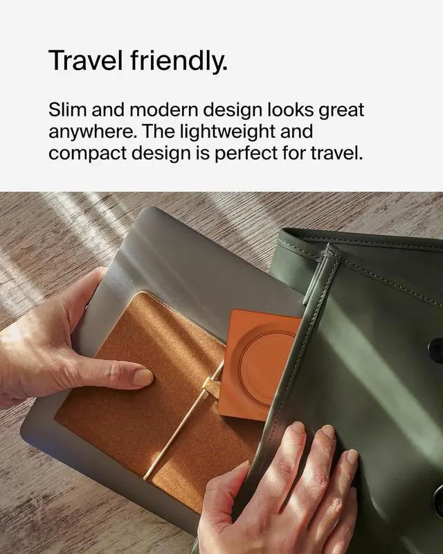 Alt view image 4 of 7 - Belkin MagSafe-Compatible 2-in-1 Wireless Charger 15W, Fast Charging Station for iPhone 16, 15, 14, 13 Series, AirPods, and More - Dual Device Charging Pad - Orange