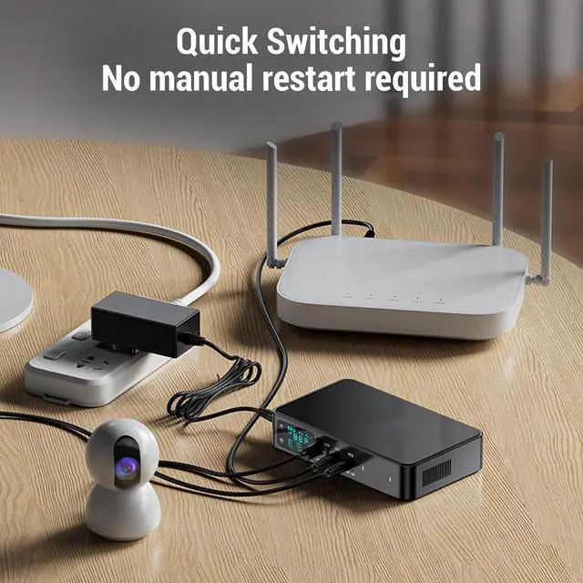 Alt view image 3 of 7 - Mini UPS, Uninterruptible Power Supply 18000mAh UPS Battery Backup, USB Type C 5V DC 5V 9V 12V Output Power Supply for Router, Modem, Security Camera