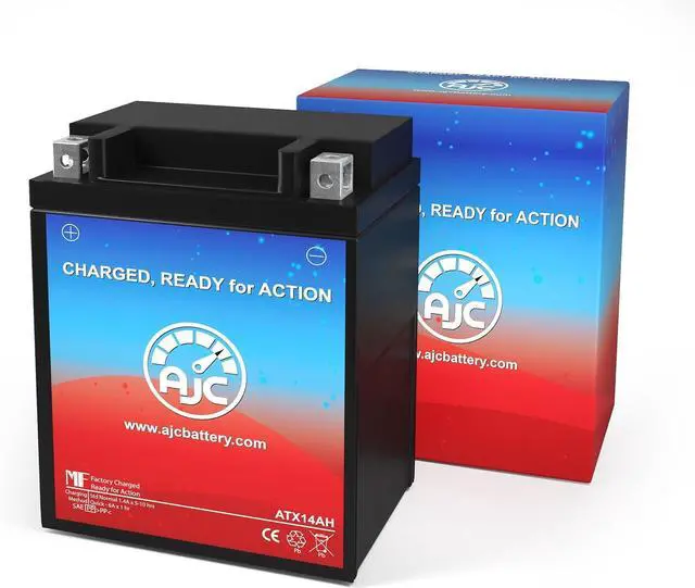 Alt view image 2 of 4 - AJC Battery Compatible with Arctic Cat Panther 370 367CC Snowmobile Battery (2001-2008)