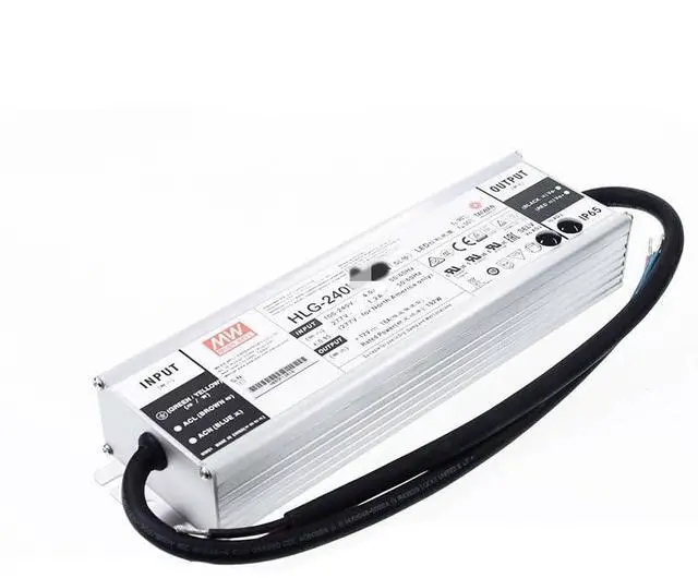 Alt view image 3 of 5 - Mean Well HLG 240W 48V 5A LED Driver HLG-240H-48B Switching Power Supply Converter Transformer with IP67, PFC Function, Metal Case, 3 in 1 Dimming