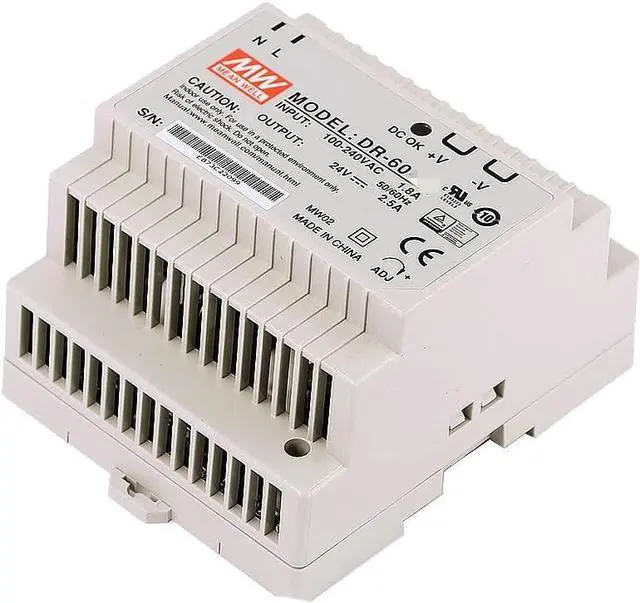 Main image of Mean Well DR 60W 15V 4A Switching Power Supply AC-DC Single Output Industrial DIN Rail DR-60-15