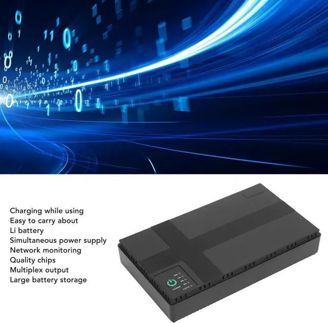 Alt view image 4 of 7 - 20000mAh UPS Battery Backup, Uninterruptible Power Supply Backup Battery Power Supply with Ultimate Device Protection for Router Modem Security Camera MP3 MP4 (US Plug 100-240v)