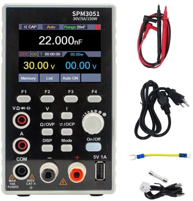 Alt view image 5 of 7 - 2 in 1 Power Multimeter, 150W 30V 5A (US Plug)