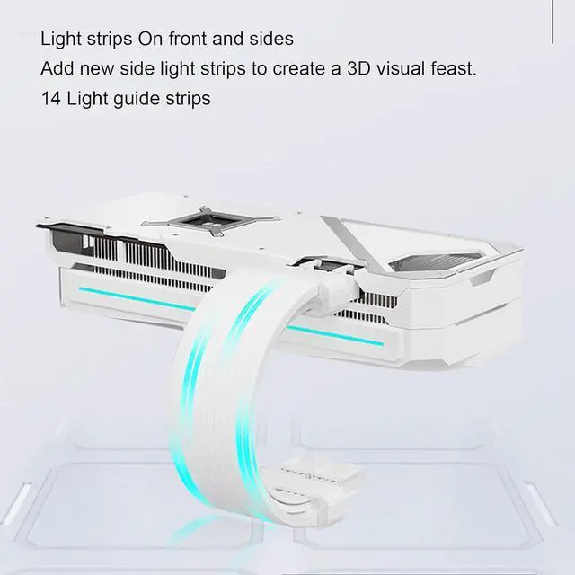 Alt view image 4 of 7 - ARGB PSU Cable,ARGB PC Cable for Motherboard Power Supply Extension,Bendable Silicone ARGB Power Extension Cable,Meteor Light Effect,ARGB Cable for Motherboard (ME210 White)