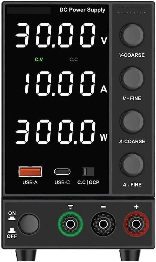 Main image of DC Lab Power Supply 30V 60V 120V Adjustable Voltage Regulator Switching Power Supply Preset Voltage Current Output(DPS3010U 30V 10A)
