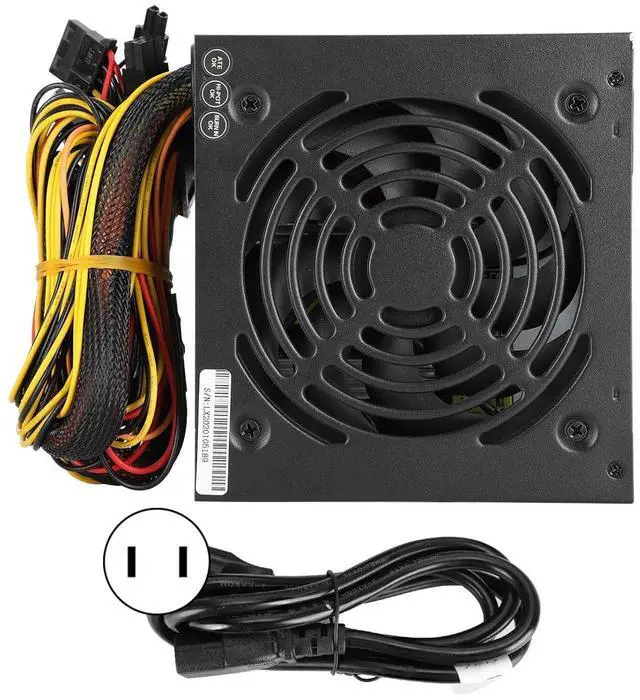 Alt view image 2 of 7 - Computer Power Supply 400W Silent Desktop Fan ATX ATX with 24 Pins Adjustable for Basic Performance Systems Effective Efficient Performance (US Plug)