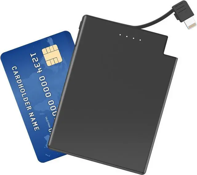 Alt view image 7 of 7 - TNTOR Thin Portable Phone Charger with Built in Lightning Cable-3500mAhUltra Slim Travel Power Bank for Pocket Wallet Compatible with iPhone 14/13/12/11/X/8 Series (Not for iPhone 15 16 Series)