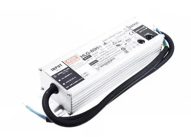 Alt view image 2 of 5 - Mean Well HLG 80W 15V 5A LED Driver HLG-80H-15B Switching Power Supply Converter Transformer with IP67, PFC Function, Metal Case, 3 in 1 Dimming