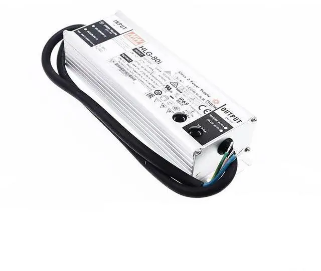 Alt view image 3 of 5 - Mean Well HLG 80W 15V 5A LED Driver HLG-80H-15B Switching Power Supply Converter Transformer with IP67, PFC Function, Metal Case, 3 in 1 Dimming