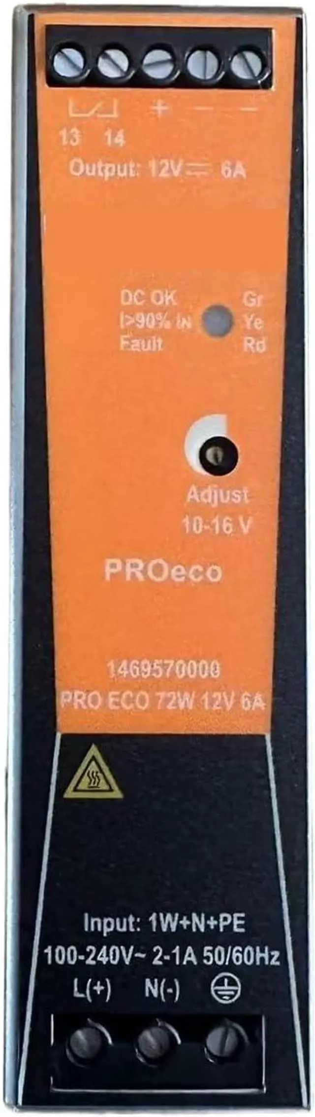 Main image of Switching Power Supply Module PRO ECO 72W 12V 6A 1469570000