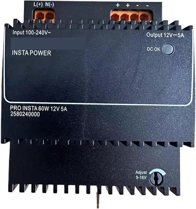 Main image of 60W 12V 5A 12V DIN-Rail Switching Power Supply 2580240000