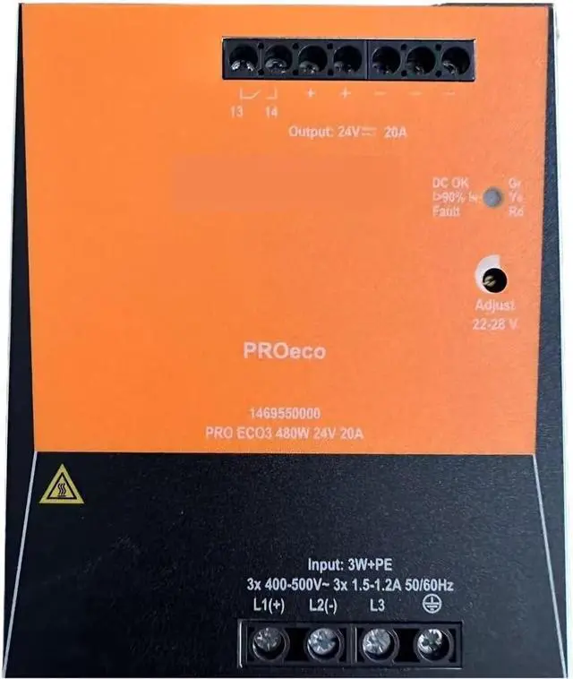 Main image of PRO ECO3 480W 24V 20A Switching Power Supply Module 1469550000 Rail Mounting