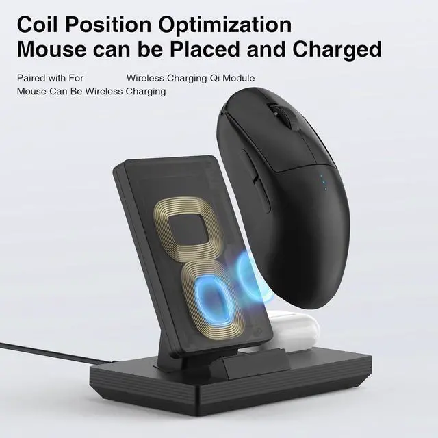 Alt view image 2 of 7 - Gaming Charging Stand Charging Base for GPW2/GPW3/G903/G403/G502/G502X/703 Gaming Base
