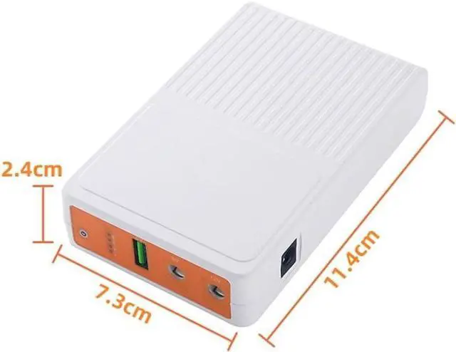 Alt view image 6 of 7 - UPS Power Supply Unit, 8000MAh UPS Power Supply, UPS Battery Backup and Surge Protector, Backup Battery Power Supply for WiFi Router, Speaker, Camera, Laptop, and Mobile Phone