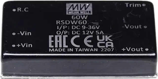 Main image of Mean Well RSDW Power Supply Converter RSDW60G-24 60W 2.5A