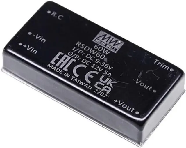 Alt view image 3 of 4 - Mean Well RSDW Power Supply Converter RSDW60G-24 60W 2.5A