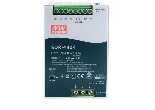 Main image of Mean Well SDR 480W 20A Switching Power Supply SDR-480P-24
