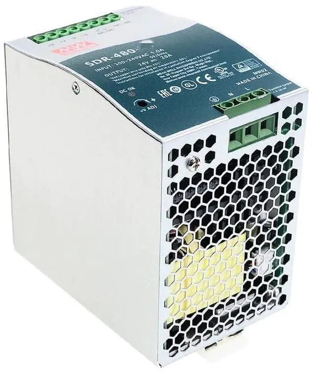 Alt view image 3 of 5 - Mean Well SDR 480W 20A Switching Power Supply SDR-480P-24