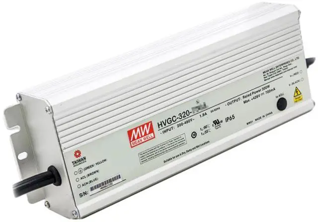 Alt view image 4 of 5 - Mean Well HVGC 320W 91-182V 1750mA LED Driver HVGC-320-1750A AC-DC Constant Current Voltage Switching Power Supply Converter Transformer with IP65, PFC, Output Current and Voltage Adjustable