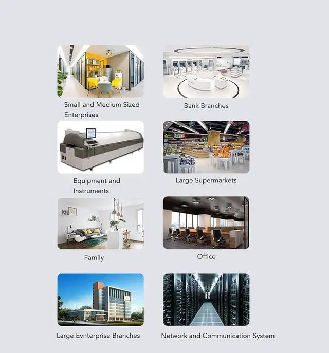 Alt view image 4 of 7 - Uninterruptible Power Supply, 2KVA UPS Backup System Stable for Switch Router Server (US Plug 85145V 110V Output)