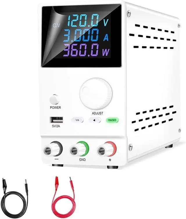 Main image of Lab Bench Power Supply Adjustable 30V 10A 5A 60V 120V 3A Current Voltage Power Regulator Test DC USB 300W Source(60V 5A)