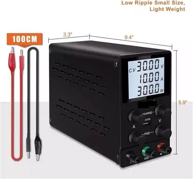 Alt view image 5 of 6 - USB DC Laboratory Power Supply Adjustable 60V 10A Voltage Regulator stabilized Switching Bench Source Power Supply DIY Tools(SPS1203D White)