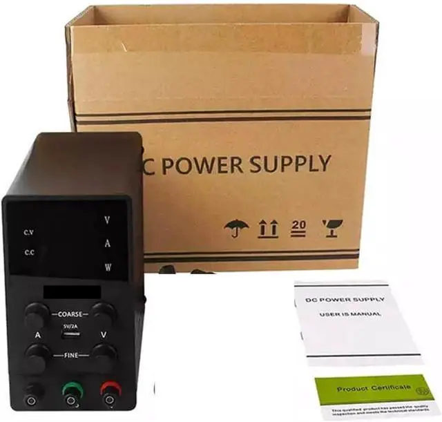 Alt view image 6 of 6 - USB DC Laboratory Power Supply Adjustable 60V 10A Voltage Regulator stabilized Switching Bench Source Power Supply DIY Tools(SPS1203D White)