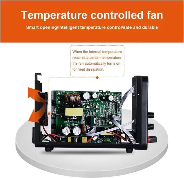 Alt view image 6 of 6 - Adjustable DC Power Supply 30V 10A Laboratory Programmable Memory Function Bench Power Source Voltage Regulator Switch(30V 10A)