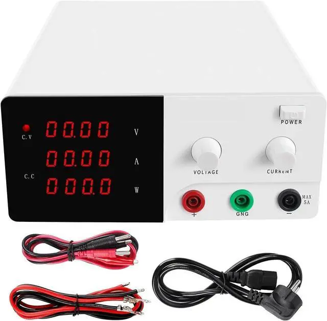 Main image of Regulated Power Supply, 900W 30V 30A 20A 60V 10A 60A Adjustable DC Power Supply 100V 5A Laboratory Switching Source Voltage Regulator Reliability and Safety (Color : White, Size : 15V 60A)