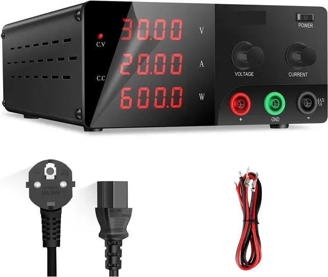Main image of Regulated Power Supply, Interface Programmable Remote Control Laboratory DC Power Supply Adjustable 600W 900W 30V20A 30A 15V 60A Reliability and Safety (Color : 100V 5A, Size : Type)