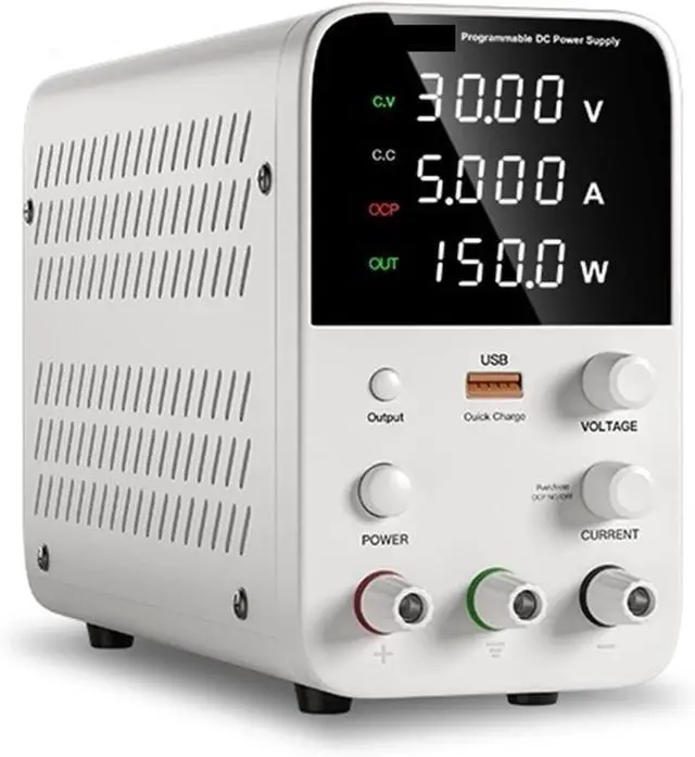 Main image of Regulated Power Supply, Laboratory Workbench Power Supply 30V 10A Adjustable DC Power Supply Programmable Memory Function Switching Power Supply Reliability and Safety (Color : WPS305B 30V 5A, Size