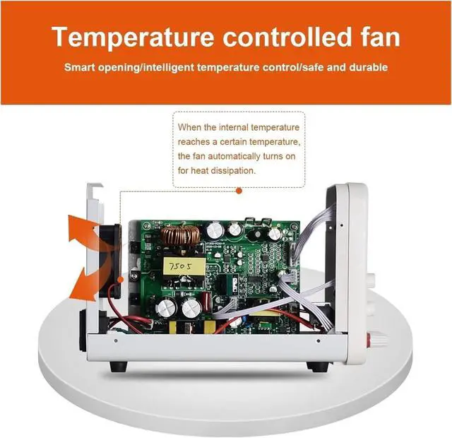 Alt view image 7 of 7 - Regulated Power Supply, Laboratory Workbench Power Supply 30V 10A Adjustable DC Power Supply Programmable Memory Function Switching Power Supply Reliability and Safety (Color : WPS605B 60V 5A, Size