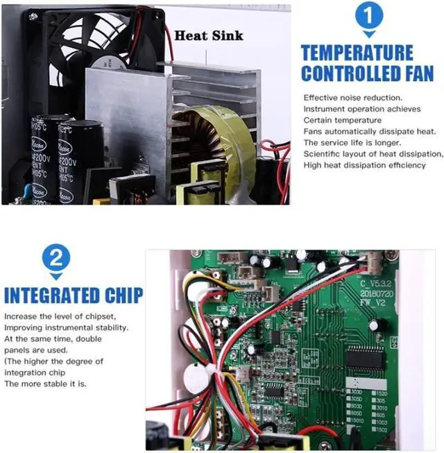 Alt view image 5 of 6 - Regulated Power Supply, Switching DC Power Supply Laboratory Adjustable 30v 10A LCD Screen Bench Power Source Regulator 4-Digit Digital Display Reliability and Safety (Color : SS-1502, Size : Plug)