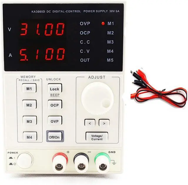 Main image of Regulated Power Supply, High Precision Adjustable Digital DC Power Supply 30V/5A for Scientific Research Service Laboratory 0.01V 0.001A Reliability and Safety