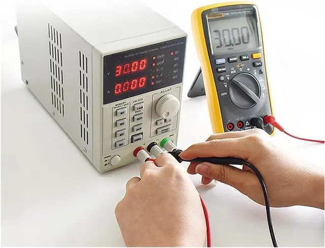 Alt view image 3 of 7 - Regulated Power Supply, High Precision Adjustable Digital DC Power Supply 30V/5A for Scientific Research Service Laboratory 0.01V 0.001A Reliability and Safety