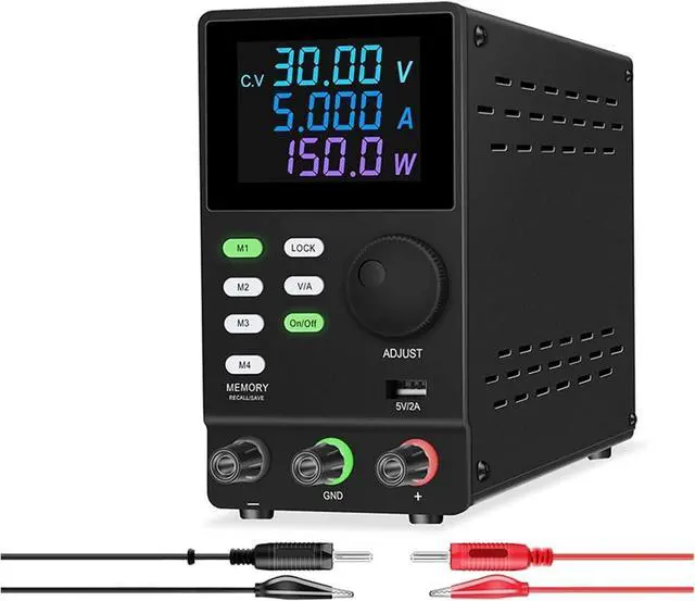 Main image of Regulated Power Supply, Programmable Regulated DC Power Supply with USB Port Storage Data Voltage Current Regulator 30V 10A 60V 120V 200V Reliability and Safety (Color : SPPS305DR Black, Size : Type