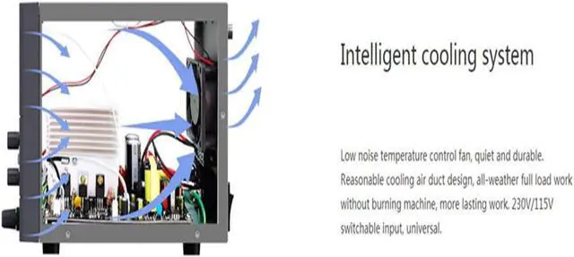Alt view image 6 of 7 - Regulated Power Supply, 35V 6A Adjustable DC Power Supply Digital LED Lab Bench Voltage Regulator Stabilizer Switching Power Supply Reliability and Safety