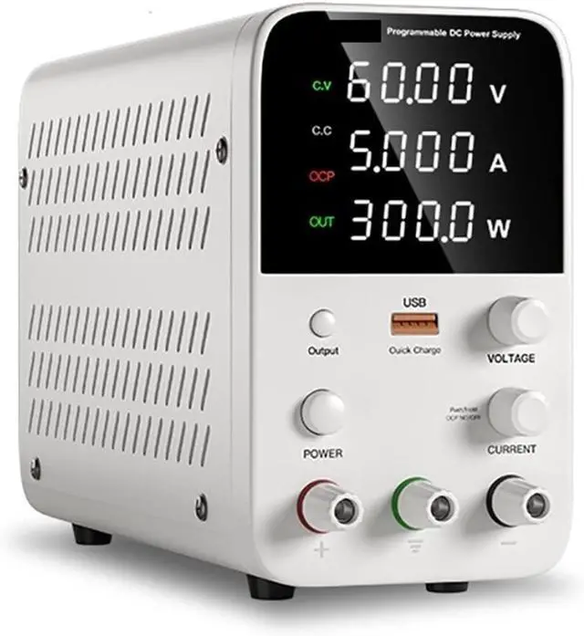 Main image of Regulated Power Supply, Laboratory Workbench Power Supply 30V 10A Adjustable DC Power Supply Programmable Memory Function Switching Power Supply Reliability and Safety (Color : WPS605B 60V 5A, Size