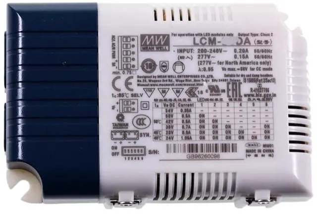 Alt view image 2 of 5 - Mean Well LCM 40W LED Driver LCM-40DA AC-DC Multi Stage Output DALI Panels are Dimmable