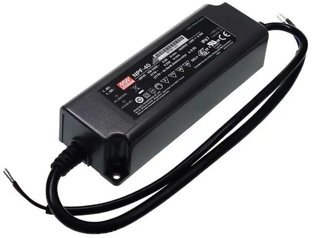 Main image of Mean Well NPF 40W 42V 0.96A LED Driver NPF-40D-42 AC-DC Constant Current Voltage Switching Power Supply Converter Transformer with IP67, PFC, 3 in 1 Dimming