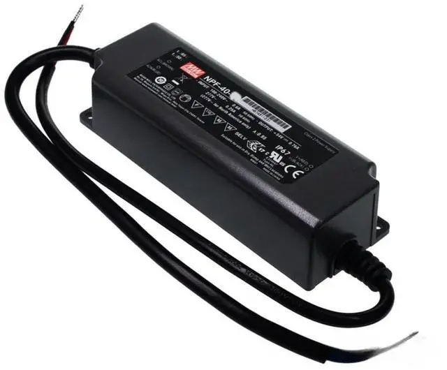 Alt view image 3 of 5 - Mean Well NPF 40W 42V 0.96A LED Driver NPF-40D-42 AC-DC Constant Current Voltage Switching Power Supply Converter Transformer with IP67, PFC, 3 in 1 Dimming